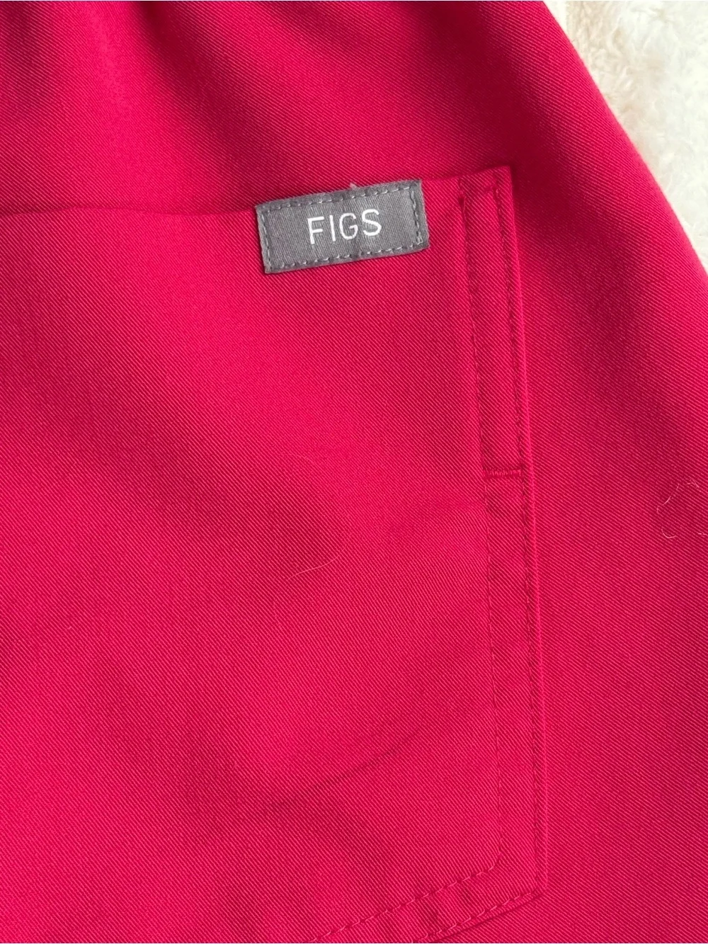FIGS High Waisted Zamora Jogger Scrub Pants Hot Pink XS